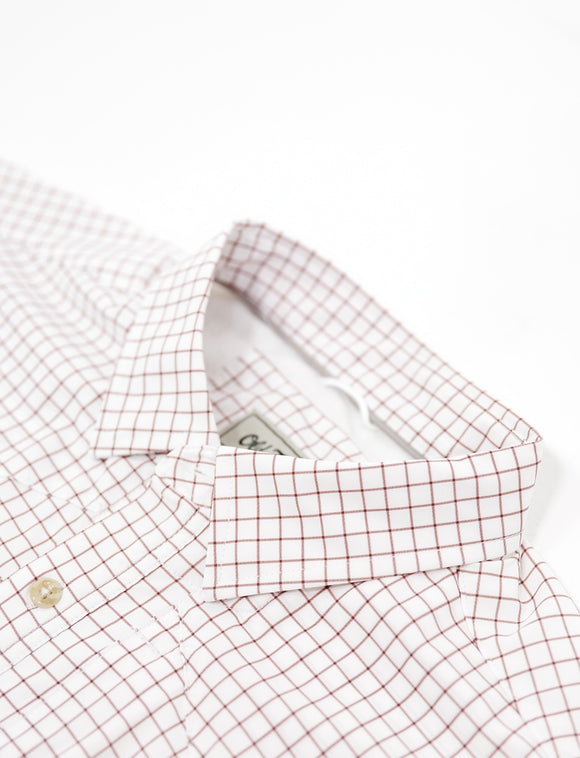 Old Tram Tattersall Fishing Shirt- Maroon