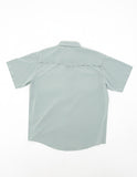 Old Tram Solid Fishing Shirt- Sage
