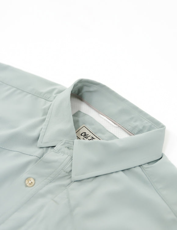 Old Tram Solid Fishing Shirt- Sage