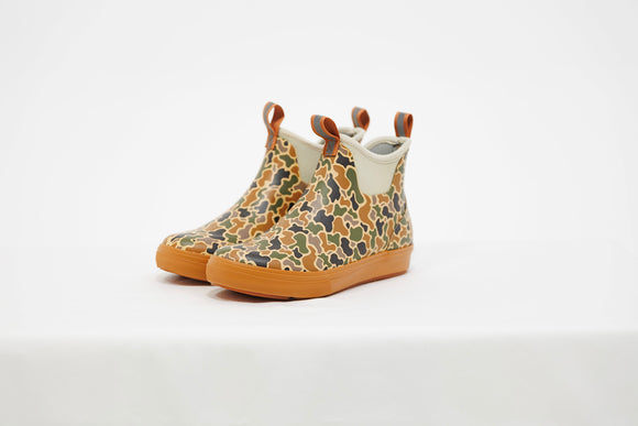 Old Tram Deck Boot- Woodland Camo