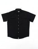 Old Tram Solid Fishing Shirt- Black