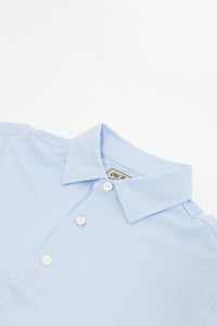 Old Tram Robert Performance Polo- Light Blue