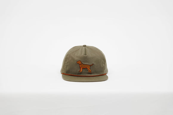 Old Tram Dog Rope Hat- Olive