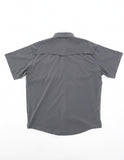 Old Tram Solid Fishing Shirt- Sky Grey