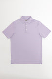 Old Tram William Stripe Performance Polo- Blue/Pink