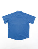 Old Tram Solid Fishing Shirt- Ocean