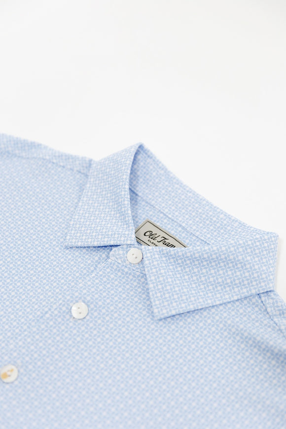 Old Tram Hampton Performance Polo- Blue