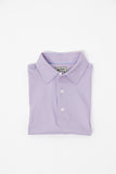 Old Tram William Stripe Performance Polo- Blue/Pink