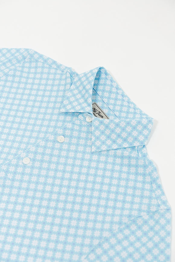 Old Tram Charlie Performance Polo- Blue