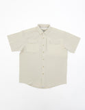 Old Tram Solid Fishing Shirt- Tan