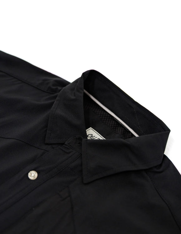 Old Tram Solid Fishing Shirt- Black