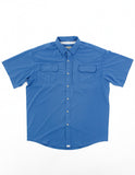 Old Tram Solid Fishing Shirt- Ocean