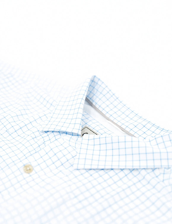 Old Tram Tattersall Fishing Shirt- Light Blue