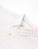 Old Tram Tattersall Fishing Shirt- Coral/Light Blue