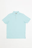 Old Tram Robert Performance Polo- Seafoam