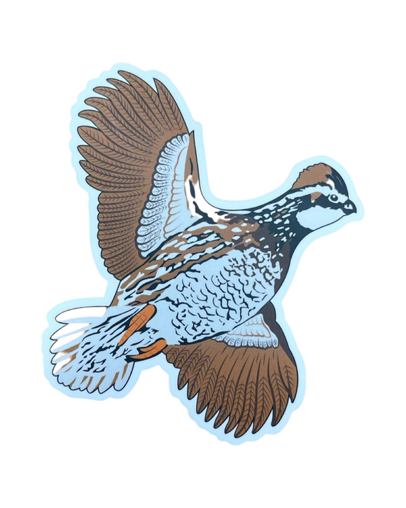 flying quail clipart